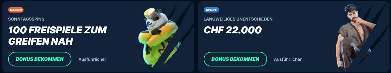 Casino Cashback – teilweise Rückerstattung von Verlusten gemäss Bedingungen