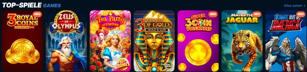 Spielkatalog im Online Casino – Slots, Tischspiele und Live-Casino auf einer Seite